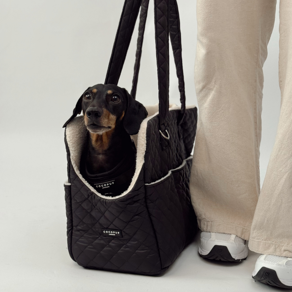 Taška na psa Quilted Black