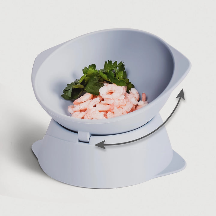 Silikonová zvýšená miska pro kočky a malé psy | Nastavitelný sklon