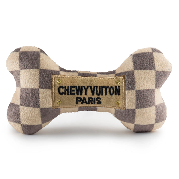 Chewy Vuiton Checker Bone