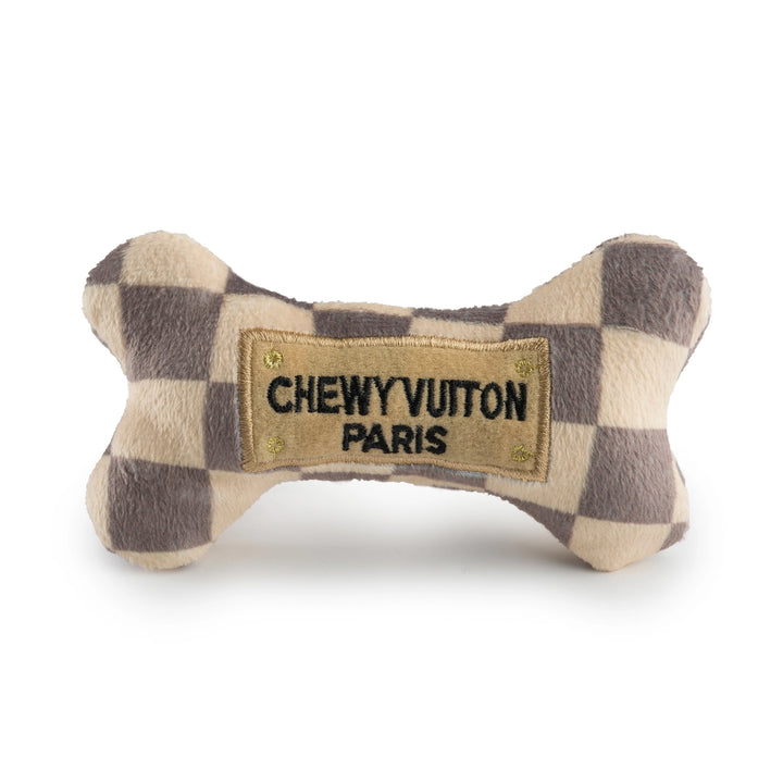 Chewy Vuiton Checker Bone