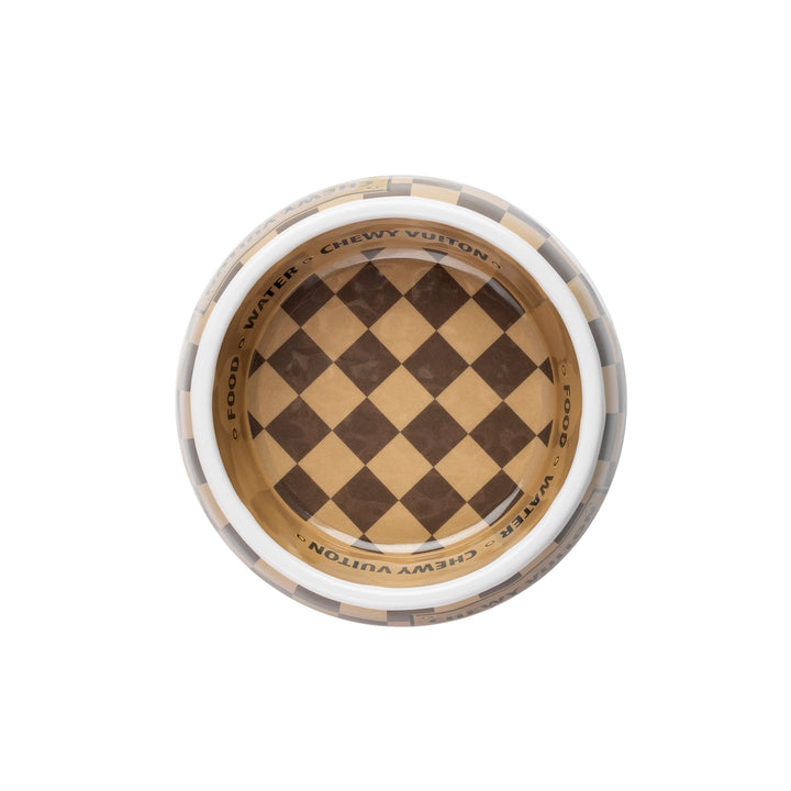 Miska Chewy Vuiton Checker