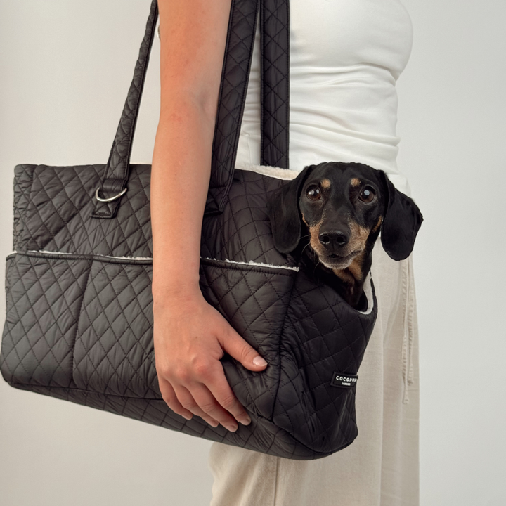 Taška na psa Quilted Black