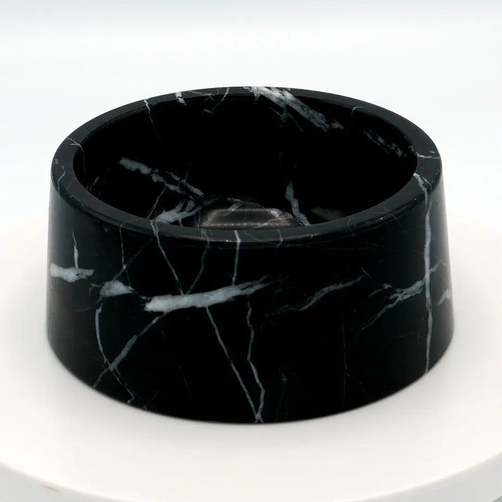 Mramorová miska na jídlo a vodu | Nero Marquina