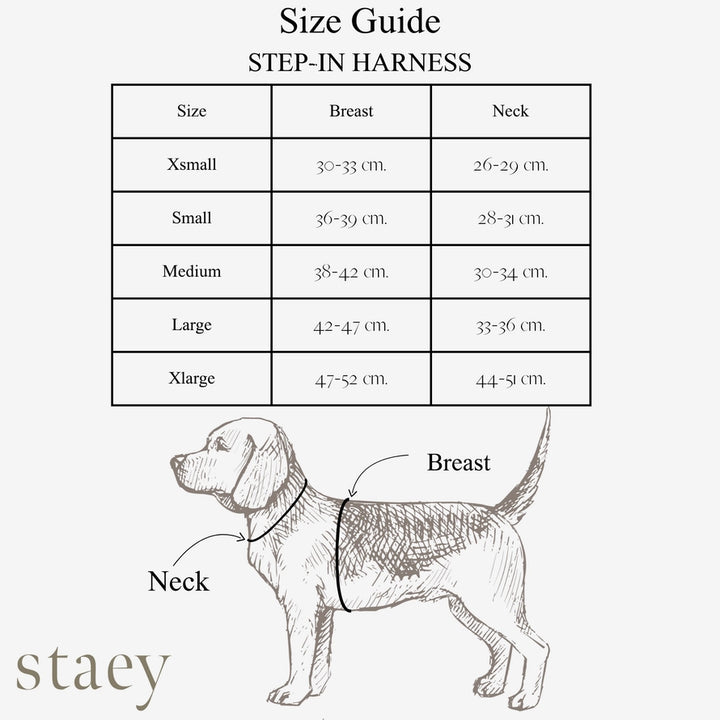 Step-in postroj pro psa Teddy – Nature