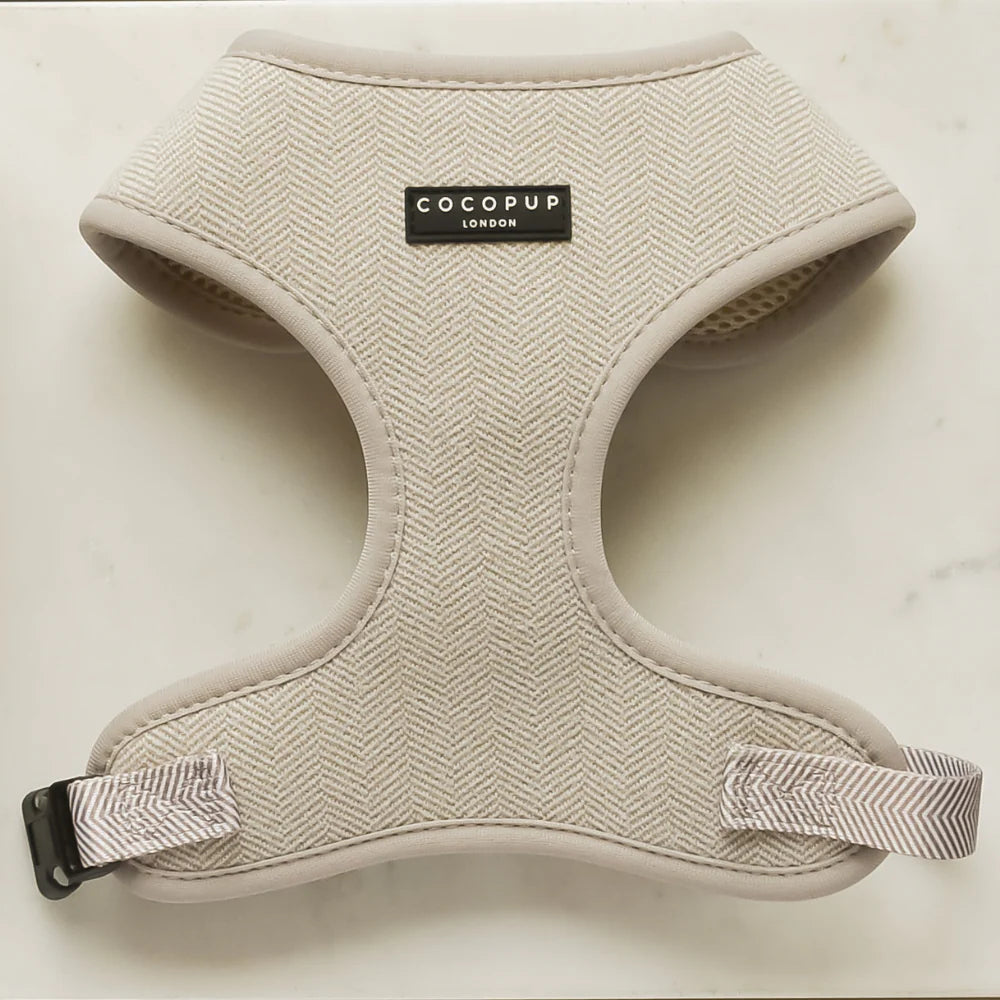 Postroj Brown Tweed s nastavitelným obvodem krku