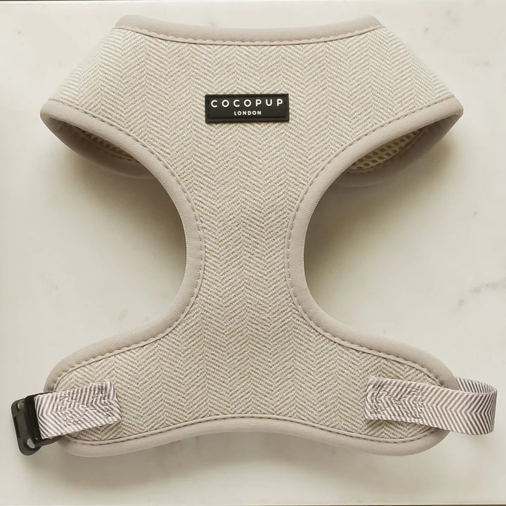 Postroj Brown Tweed s nastavitelným obvodem krku