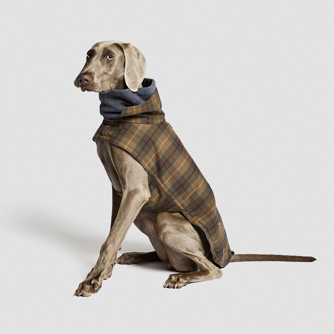 Zimní kabát Brooklyn Waxed Tartan