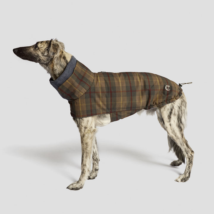 Zimní kabát Brooklyn Waxed Tartan