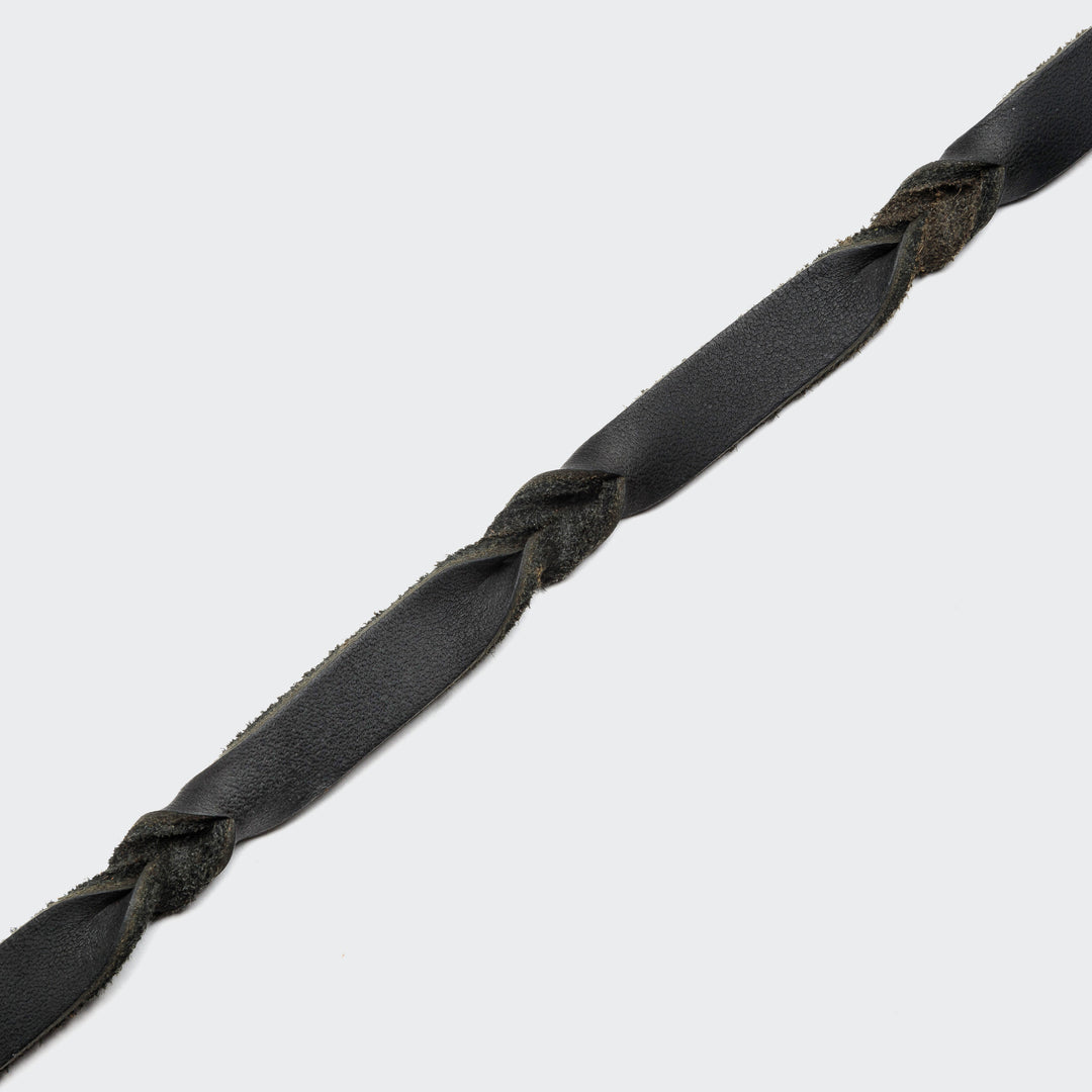 Kožený obojek Riverlino Black Silver