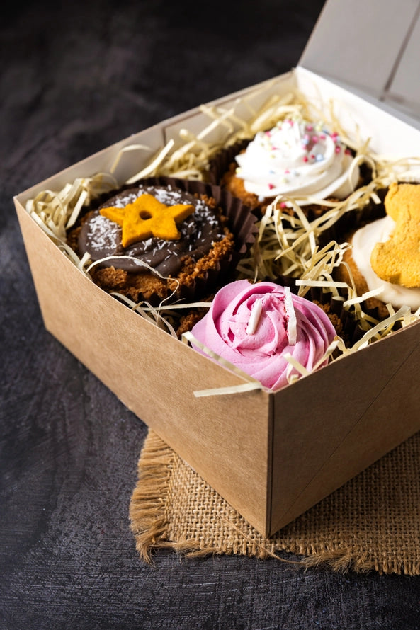 Dárkový box 4 psích cupcaků