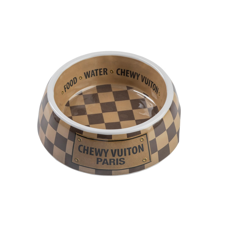Miska Chewy Vuiton Checker