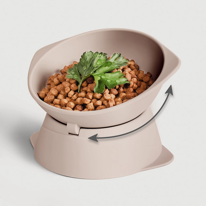 Silikonová zvýšená miska pro kočky a malé psy | Nastavitelný sklon
