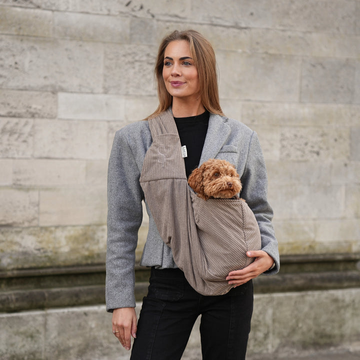 Ava – Stylová taška pro psy z manšestru