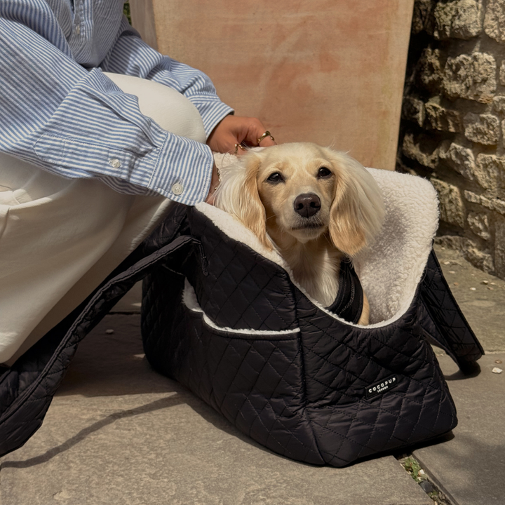 Taška na psa Quilted Black