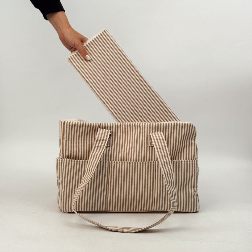 Taška na psa London Linen Stripes