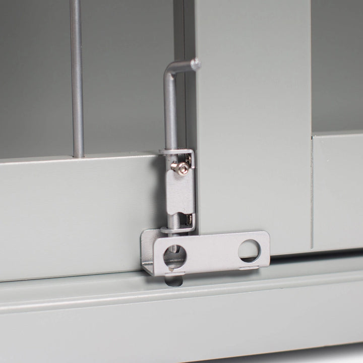 Dřevěná psí klec s posuvnými dveřmi