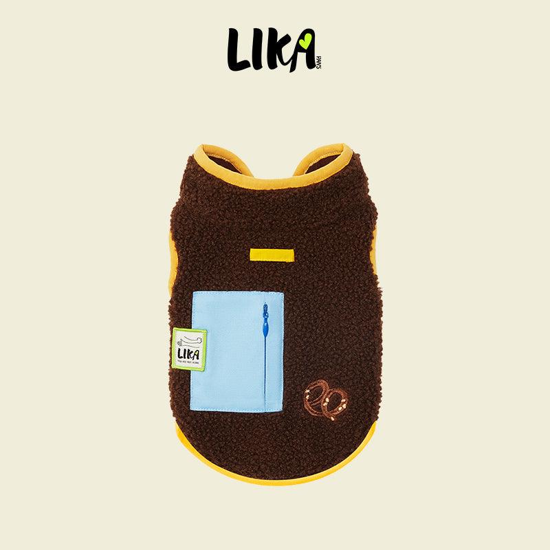 Outdoor fleece bunda pro psy – Hnědá