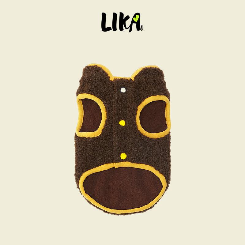 Outdoor fleece bunda pro psy – Hnědá