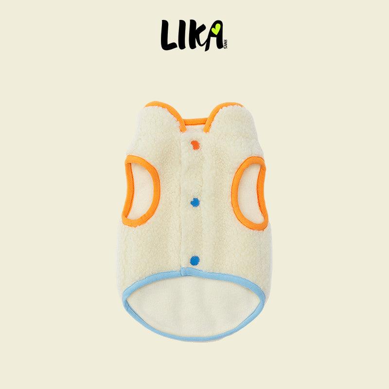 Outdoor fleece bunda pro psy – Krémová