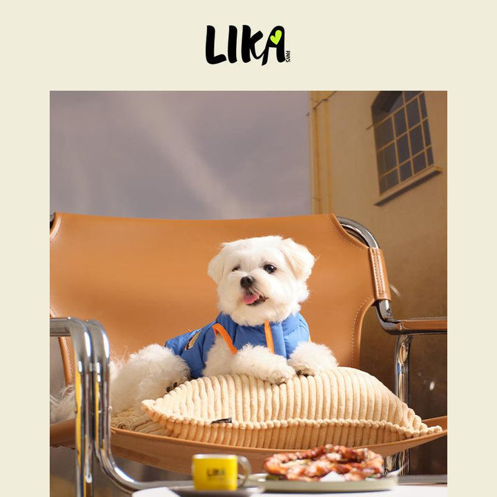 Nordic oboustranná zimní bunda pro psy – Modrá