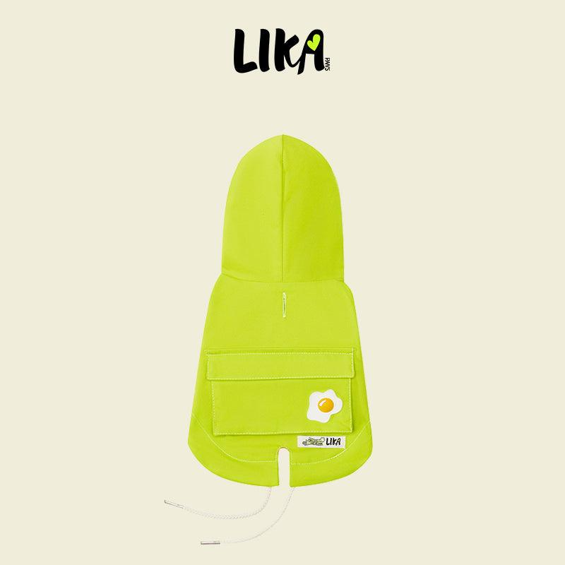 Zelená nepromokavá pláštěnka pro psy